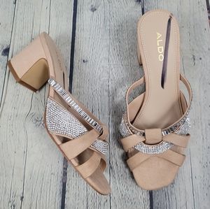 ALDO | gem studded sample strappy heeled sandals